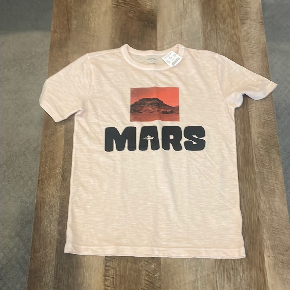 Mars Graphic Kids T-Shirt - Cream